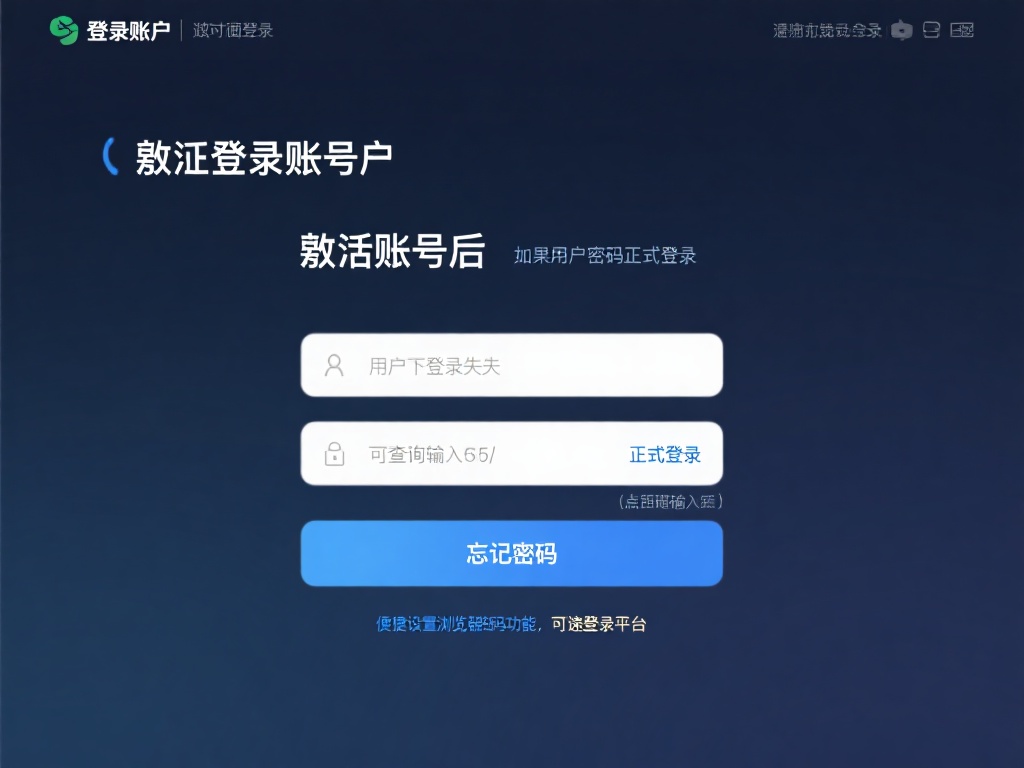 登录账户
激活账号后，输入用户名和密码正式登录。